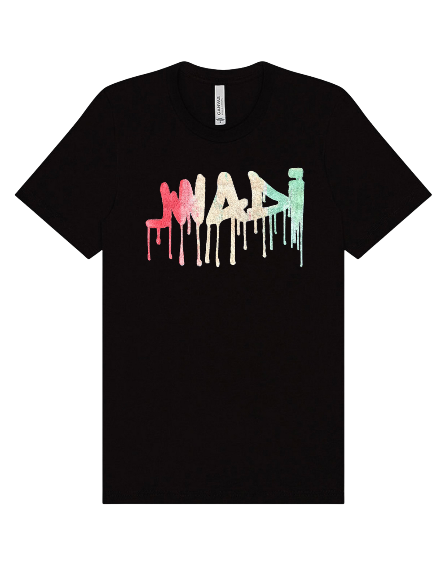 GRAFFITI TEE - BLACK W/ RED CREAM GREEN - M