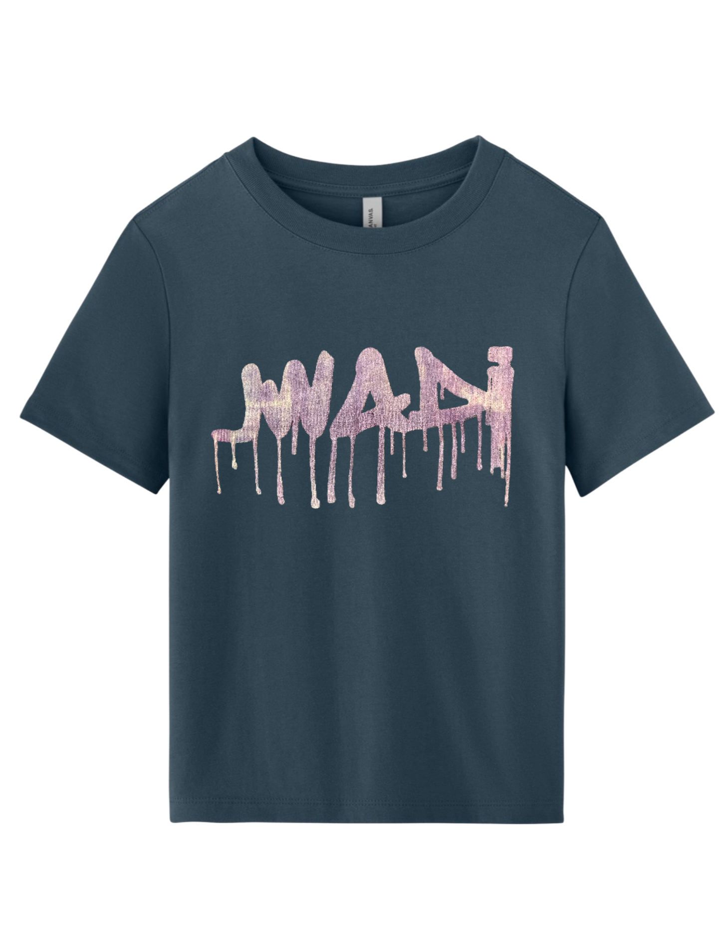 RAFFITI TEE - WOMENS VINTAGE NAVY W/ PUR[LE GREY - XL