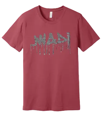 L-GRAFITTI TEE - VINTAGE RED/WHITE