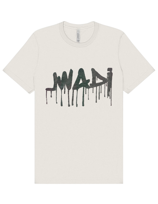 XXXL-GRAFITTI TEE VINTAGE WHITE W GRAY/GREEN