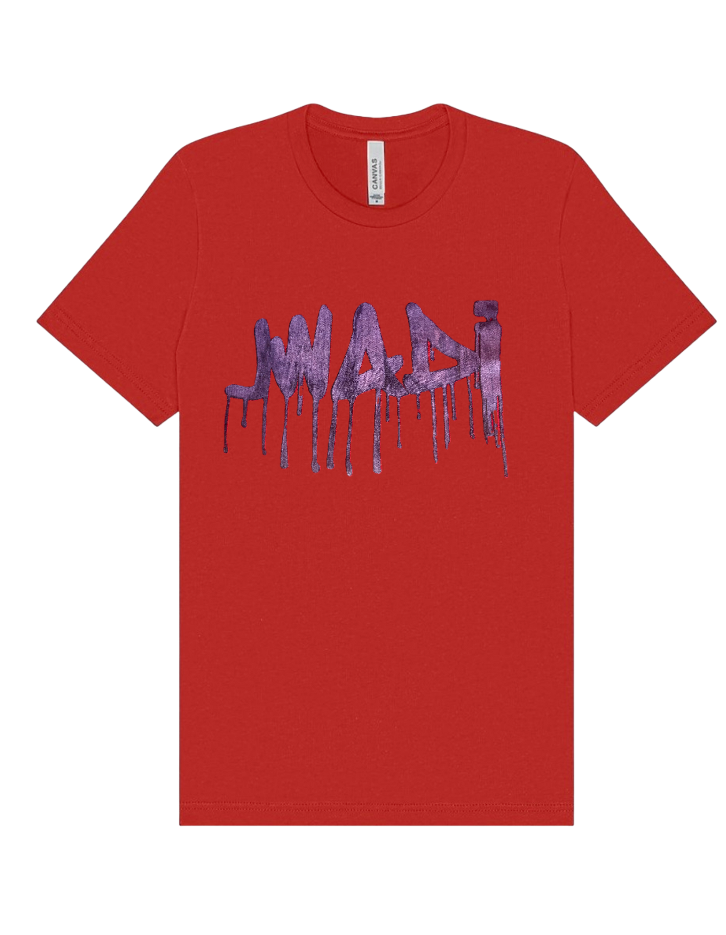 GRAFFITI TEE -  RED W/ PURPLE - M