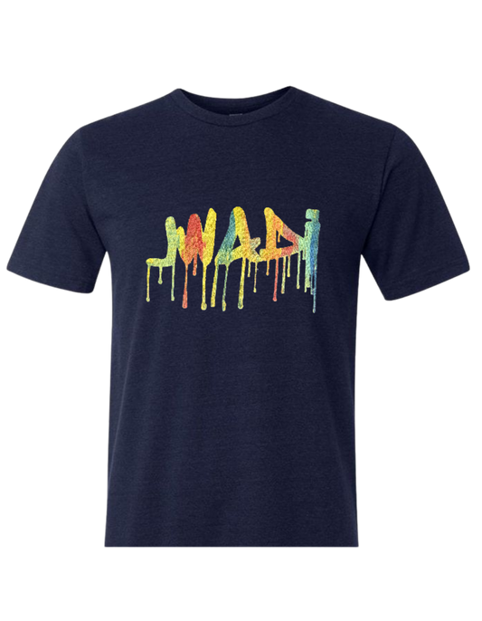 GRAFFITI TEE - NAVY W/ MULTICOLOR - XL