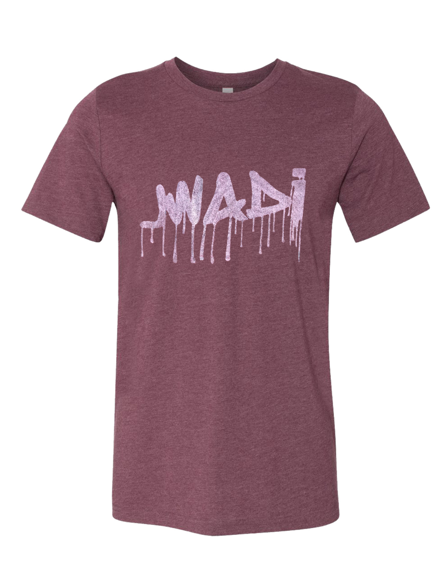 GRAFFITI TEE - HEATHER MAROON W/ PURPLE - XL