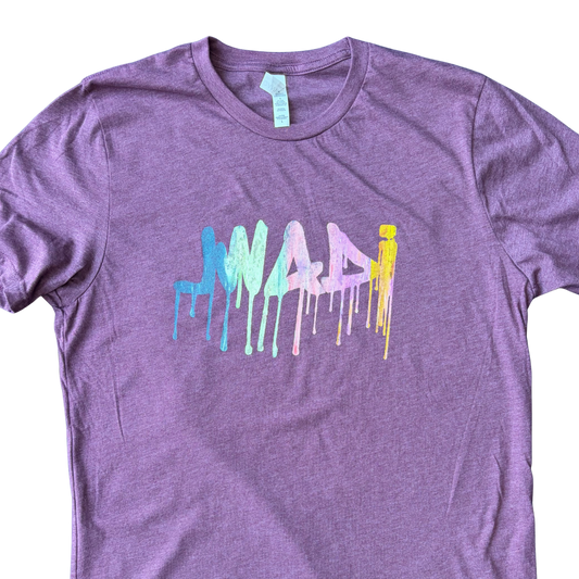GRAFFITI TEE - PURPLE / MULTICOLOR - L