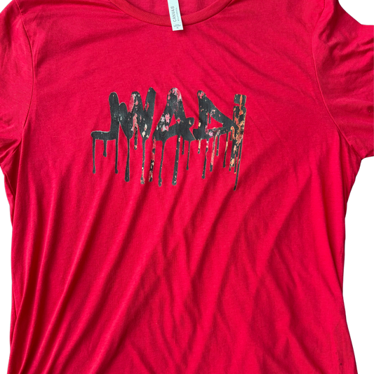 GRAFFITI TEE - RED / MULTICOLOR - XL