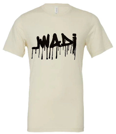 M-GRAFFITI TEE-NATURAL WHITE/BLACK