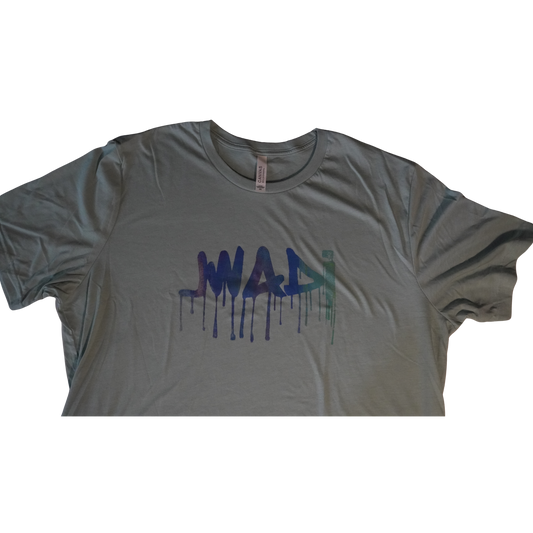 GRAFFITI TEE - LIGHT BLUE/TURQUOISE MULTICOLOR - XXL