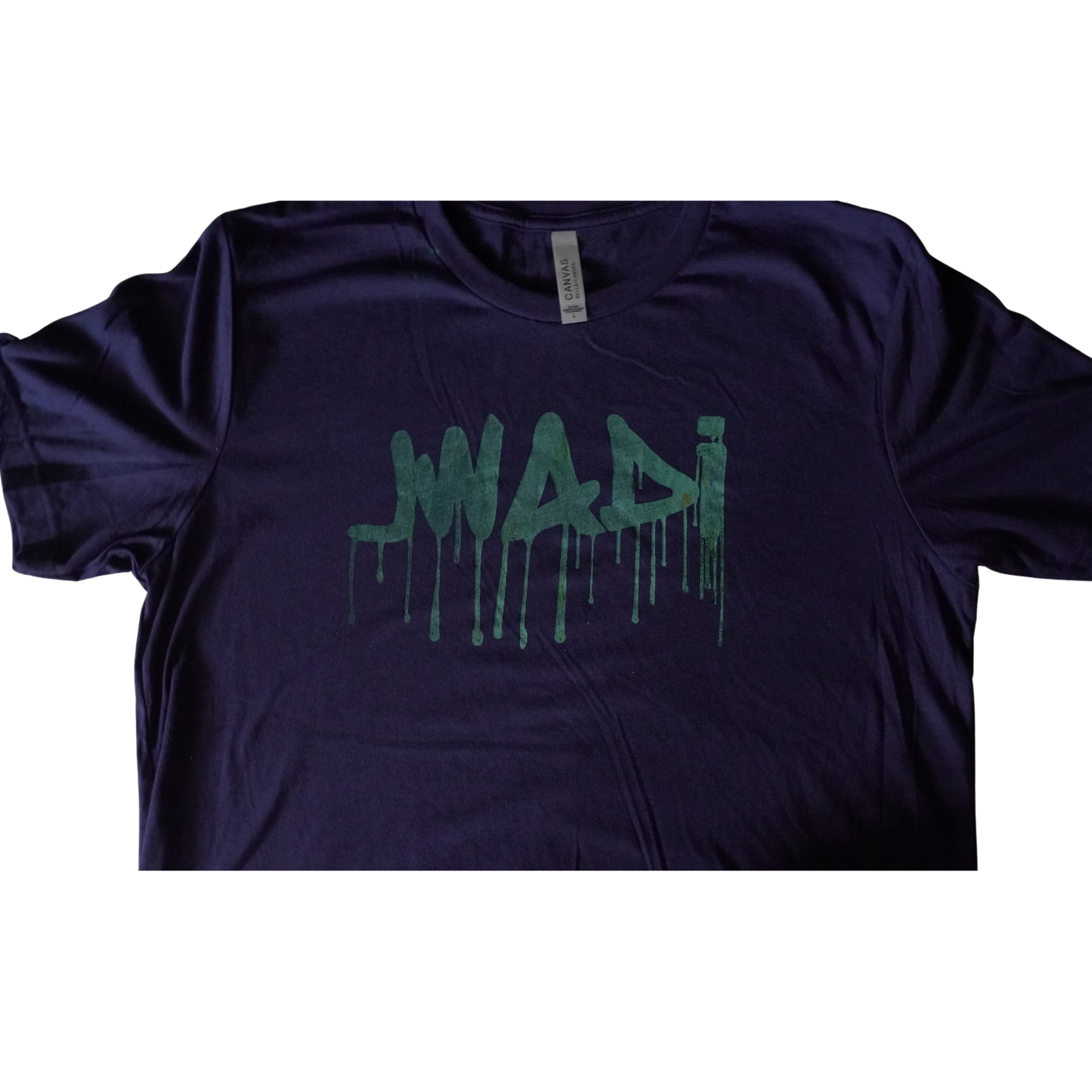 GRAFFITI TEE - NAVY/TURQUOISE -L
